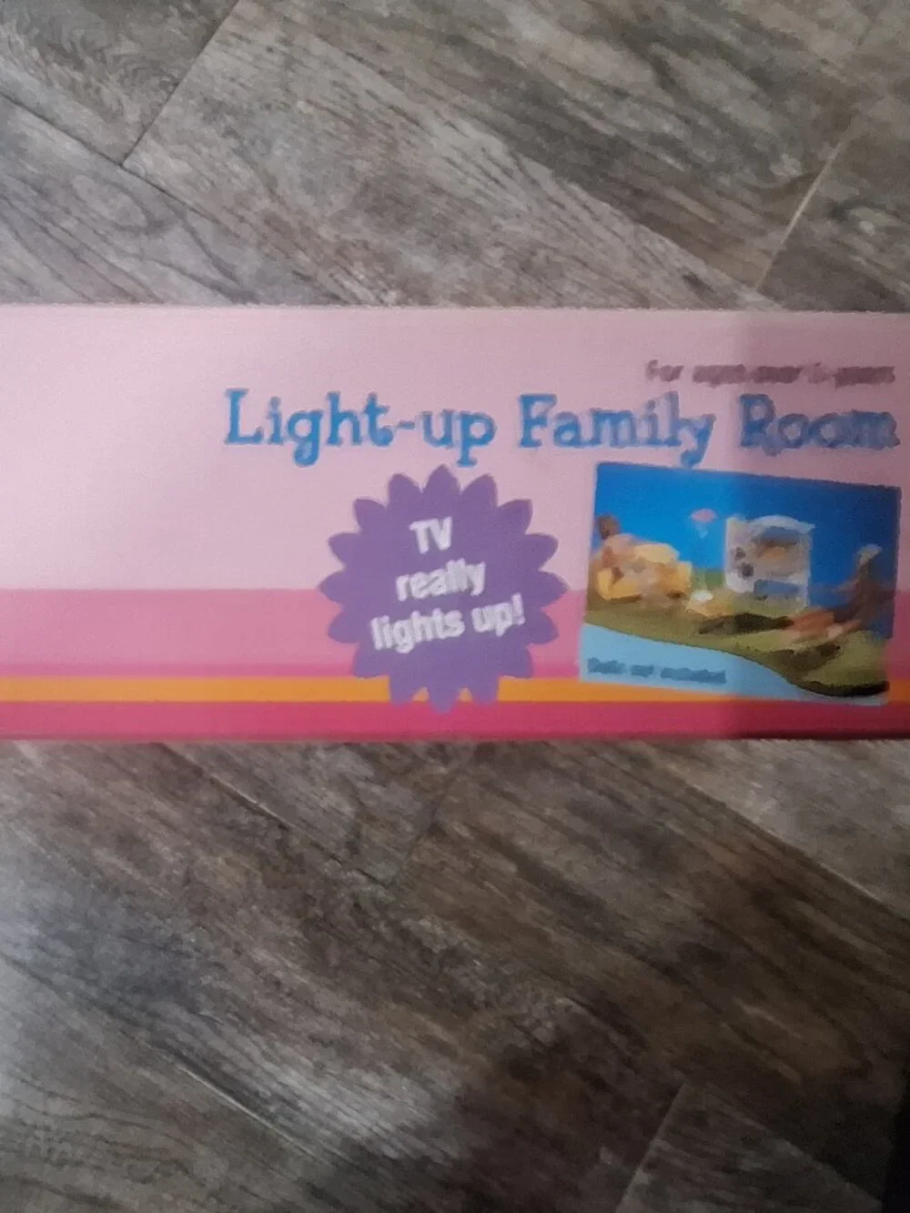 Vintage 1999 Barbie Light-Up Family Room Playset
